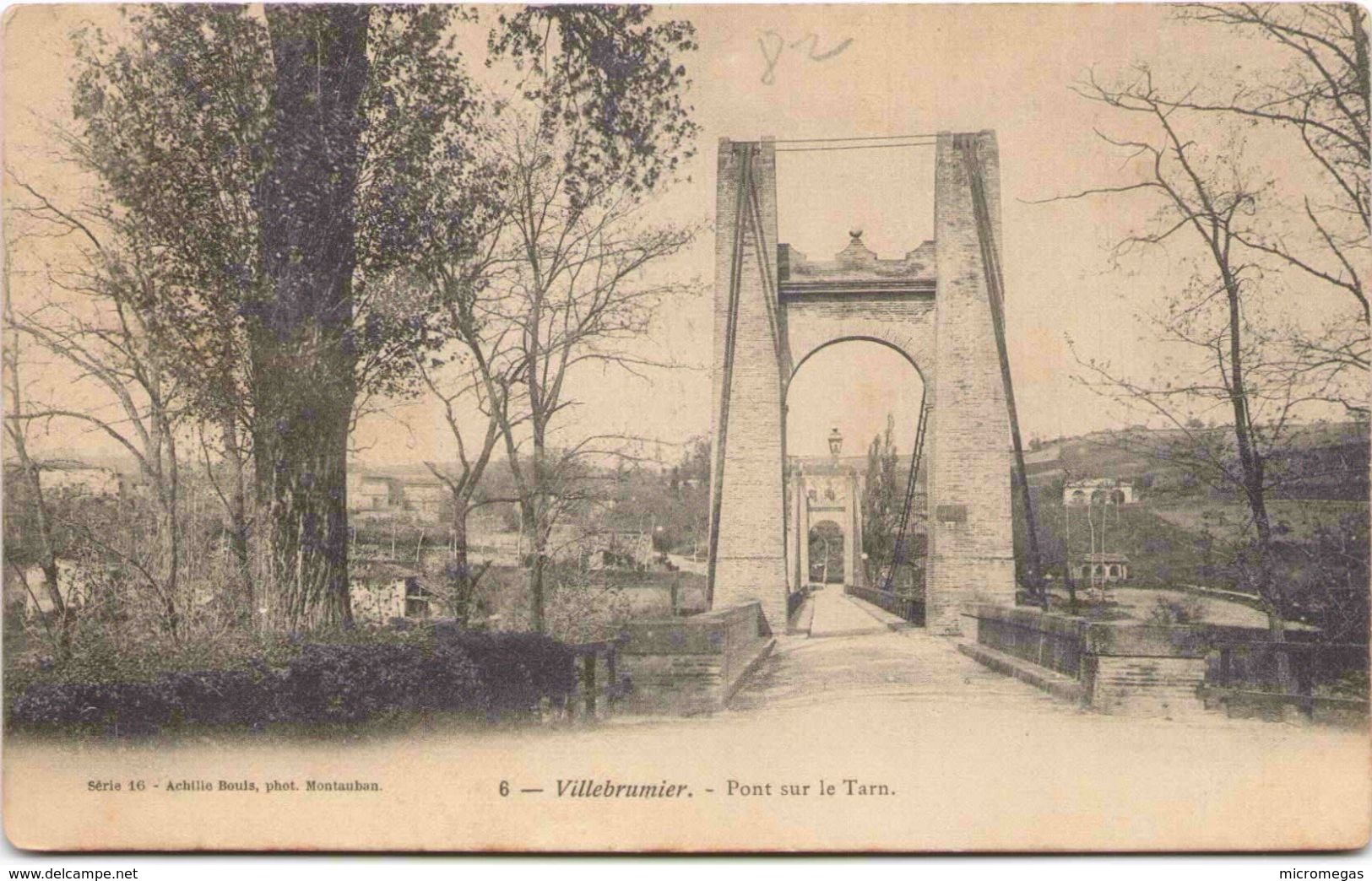 82 - VILLEBRUMIER - Pont sur le Tarn