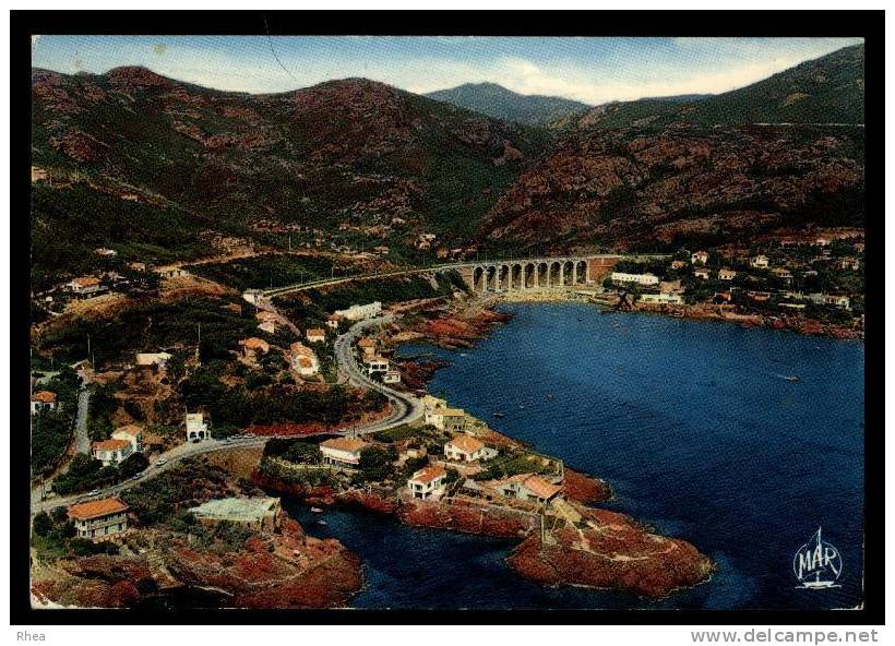 83 Anthéor Saint-Raphaël vue aerienne pont viaduc D83D K83118K C83118C RH105240