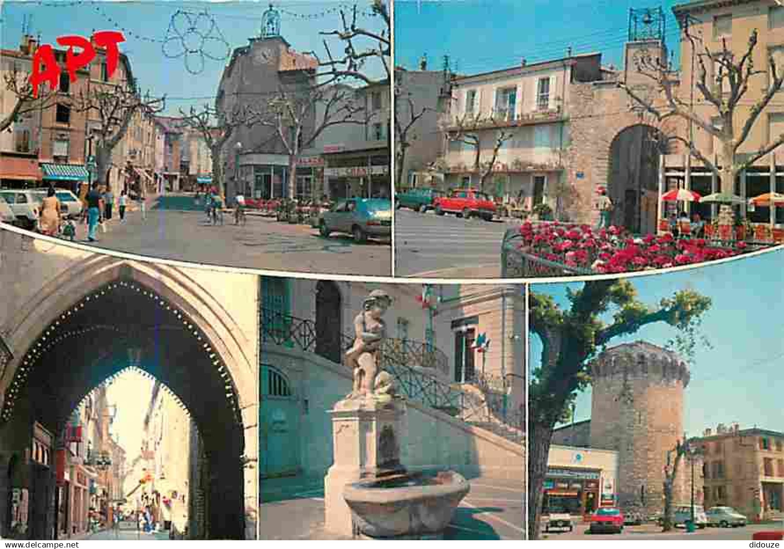 84 - Apt - Multivues - Automobiles - Commerces - CPM - Voir Scans Recto-Verso