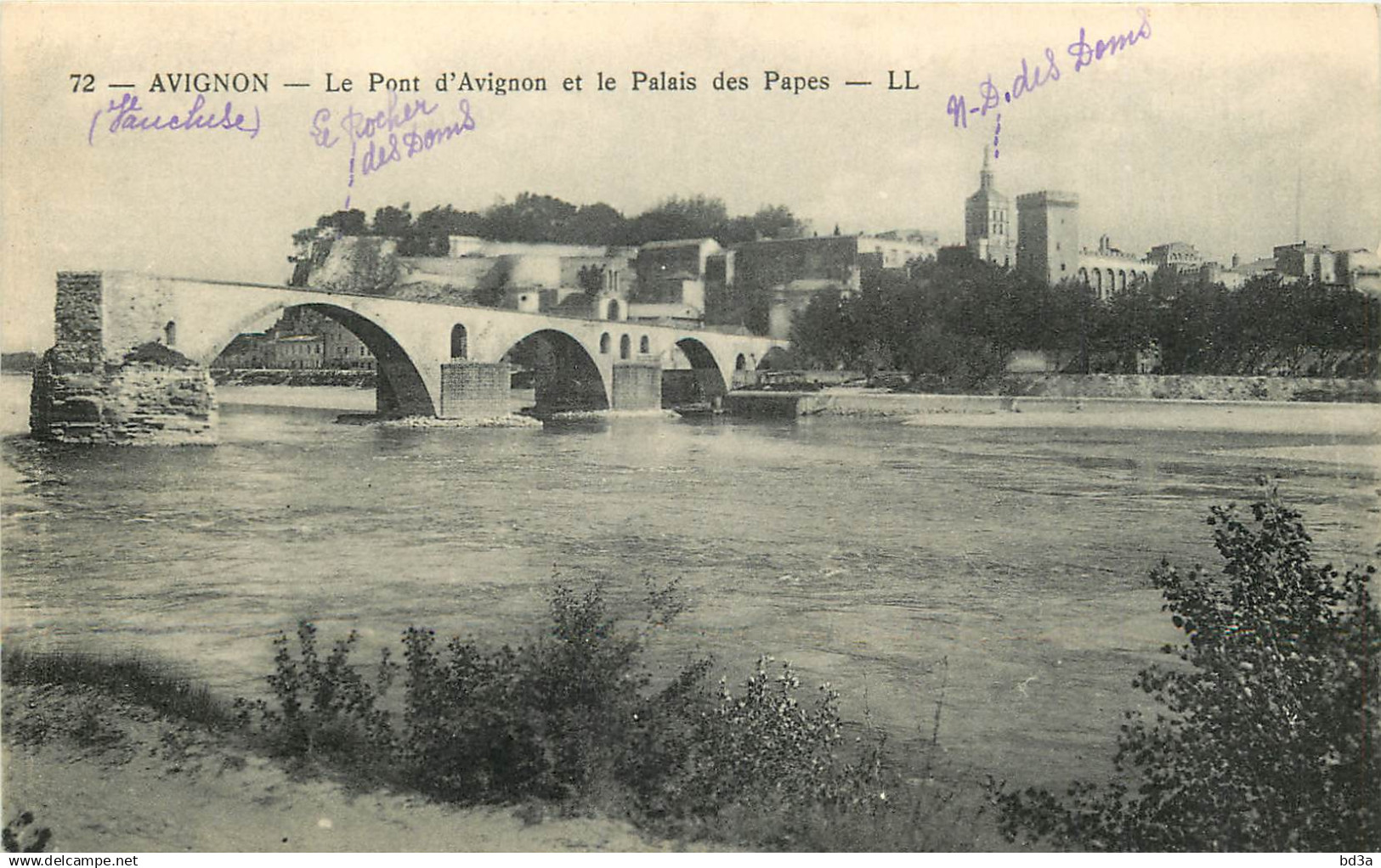 84 -  AVIGNON -  LE PONT D'AVIGNON ET LE PALAIS DES PAPES