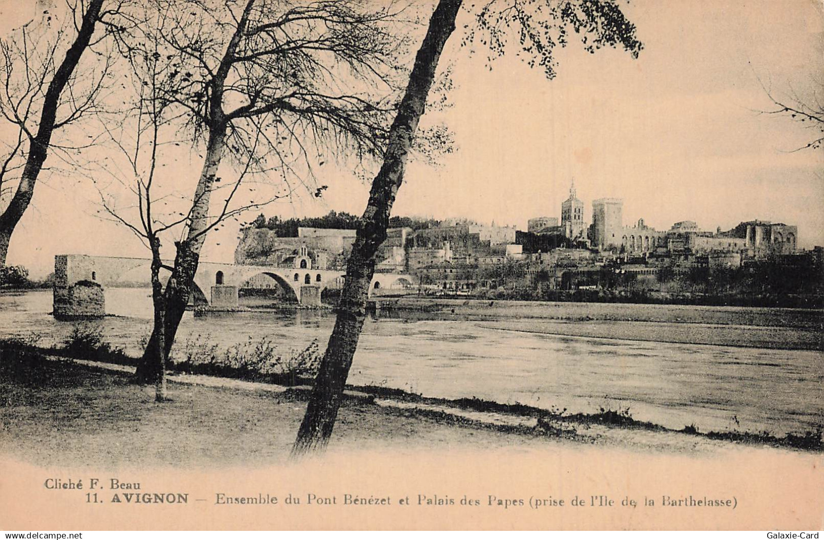 84 AVIGNON PONT BENEZET ET PALAIS DES PAPES