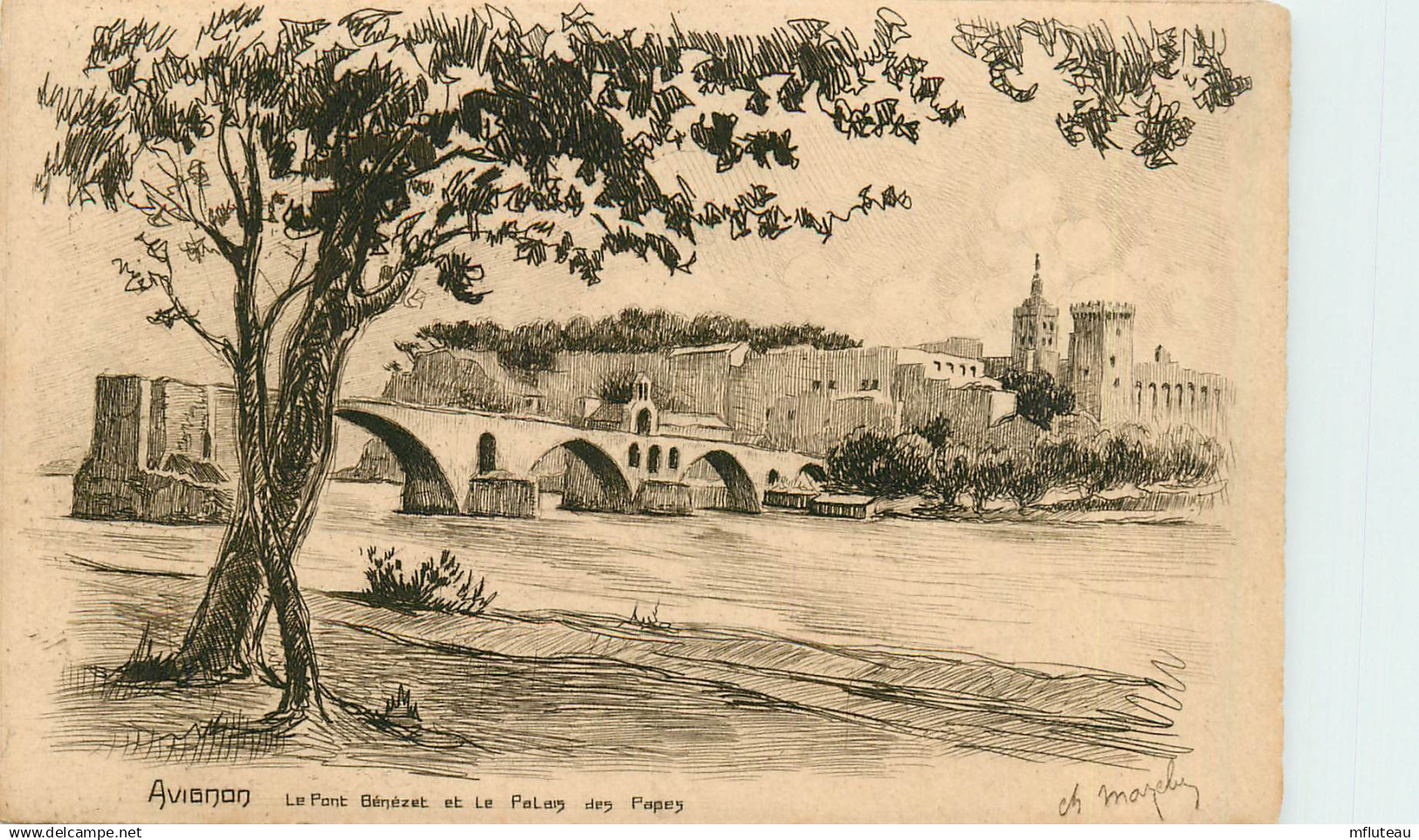 84* AVIGNON  pont benezet    - palais des papes    RL13.0464