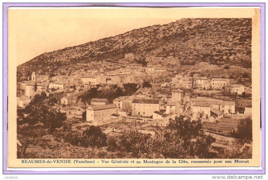 84 - BEAUMES de VENISE -- Vue générale et sa...