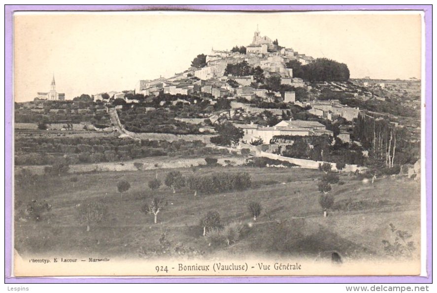 84 - BONNIEUX --  vue générale