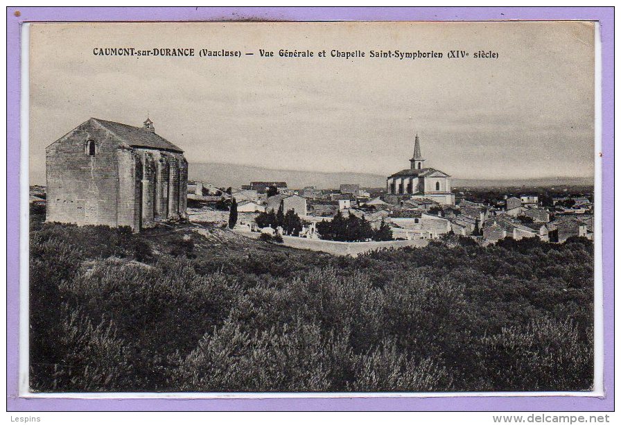 84 - CAUMONT sur DURANCE --  Vue générale et...