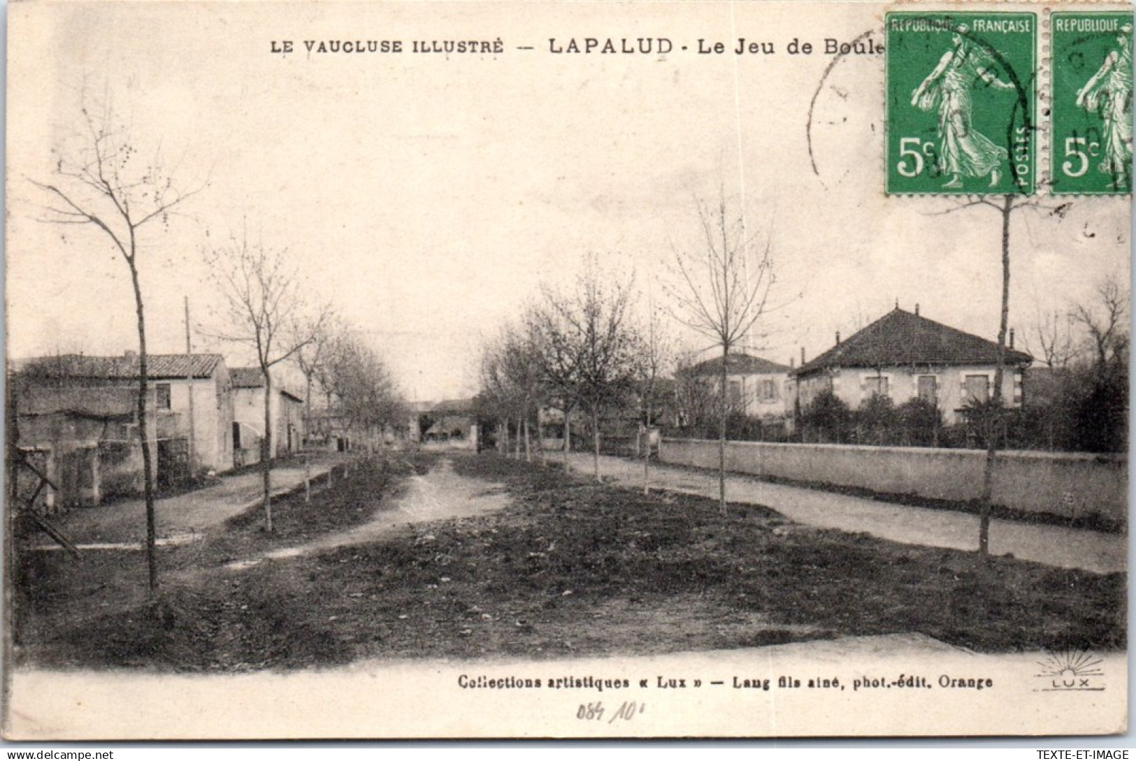 84 LAPALUD - le jeu de boules