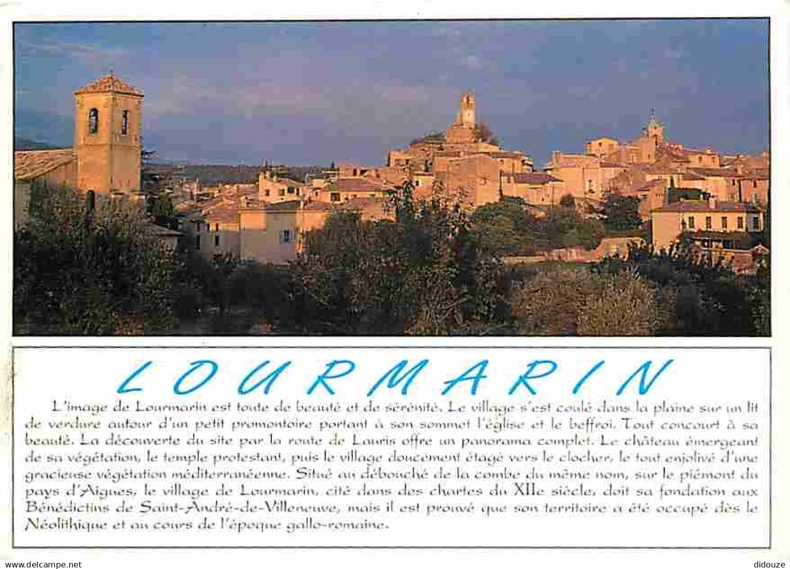 84 - Lourmarin - Vue Générale - Village du Lubéron - CPM - Voir Scans Recto-Verso