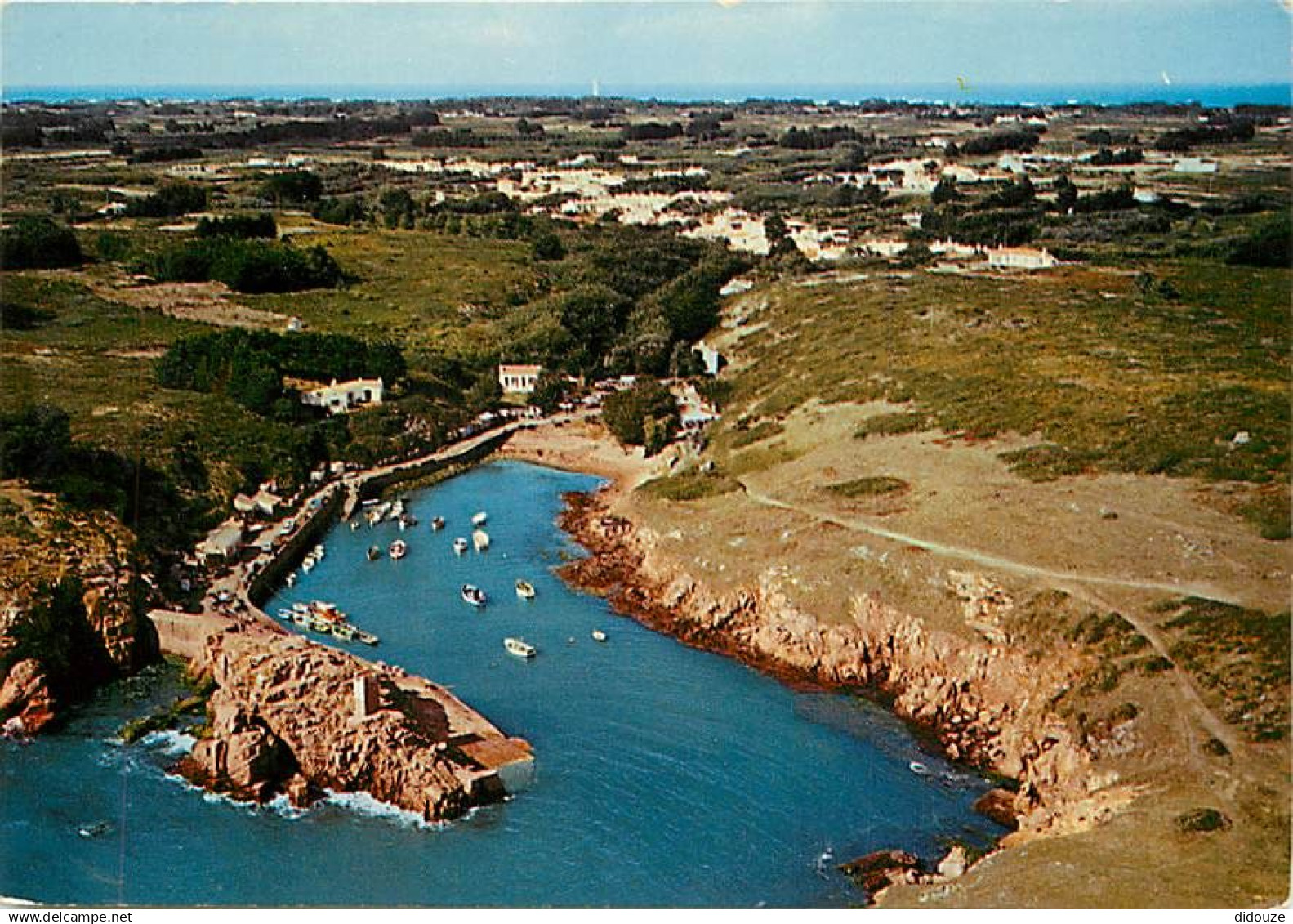 85 - Ile d'Yeu - Port de la Meule - Vue aérienne - Flamme Postale de l'Ile d'Yeu - CPM - Voir Scans Recto-Verso