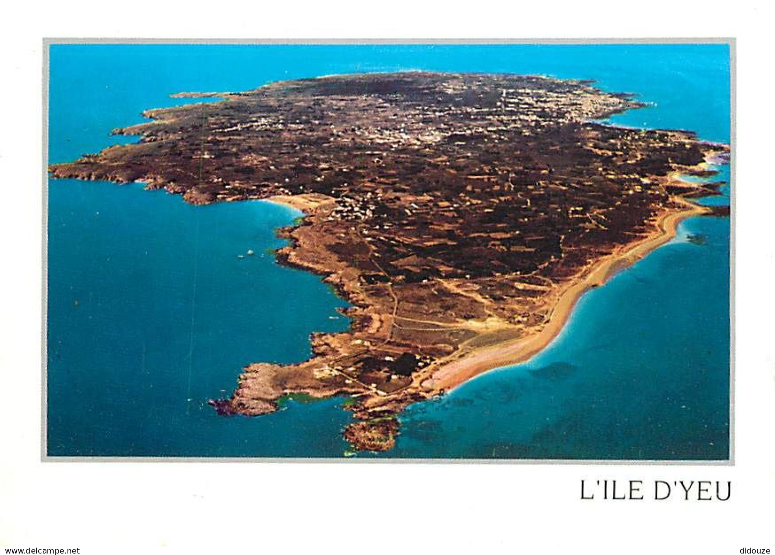 85 - Ile d'Yeu - Vue Générale aérienne - Flamme Postale de l'Ile d'Yeu - CPM - Voir Scans Recto-Verso