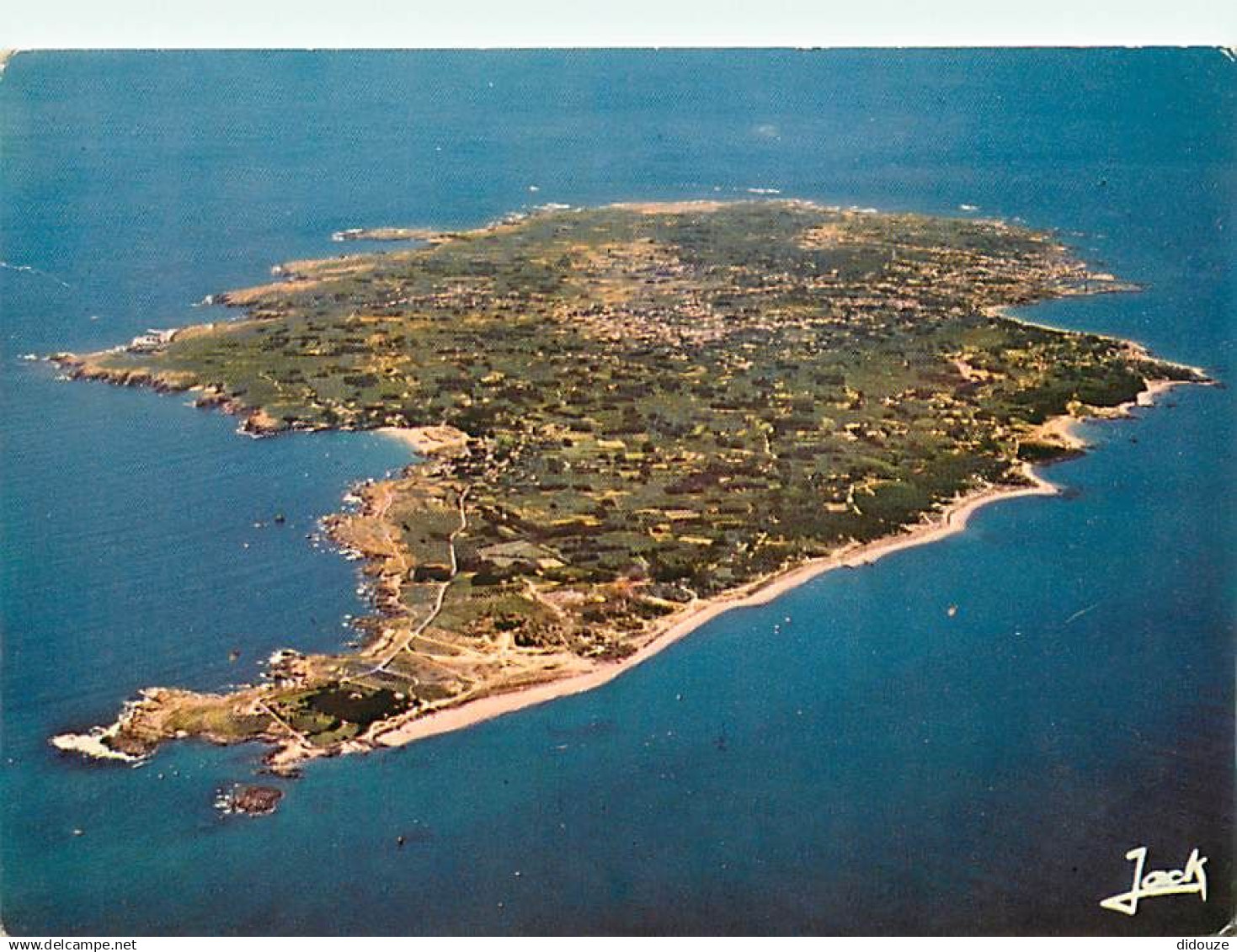 85 - Ile d'Yeu - Vue Générale aérienne - Flamme Postale de l'Ile d'Yeu - CPM - Voir Scans Recto-Verso