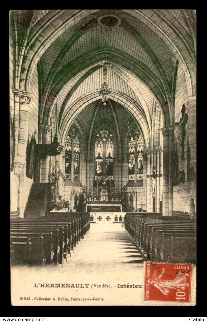 85 - L'HERMENAULT - INTERIEUR DE L'EGLISE