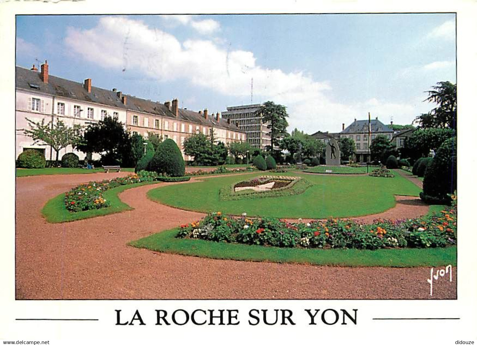 85 - La Roche sur Yon - Jardin de la préfecture - Fleurs - Flamme Postale de La Roche sur Yon - CPM - Voir Scans Recto-V