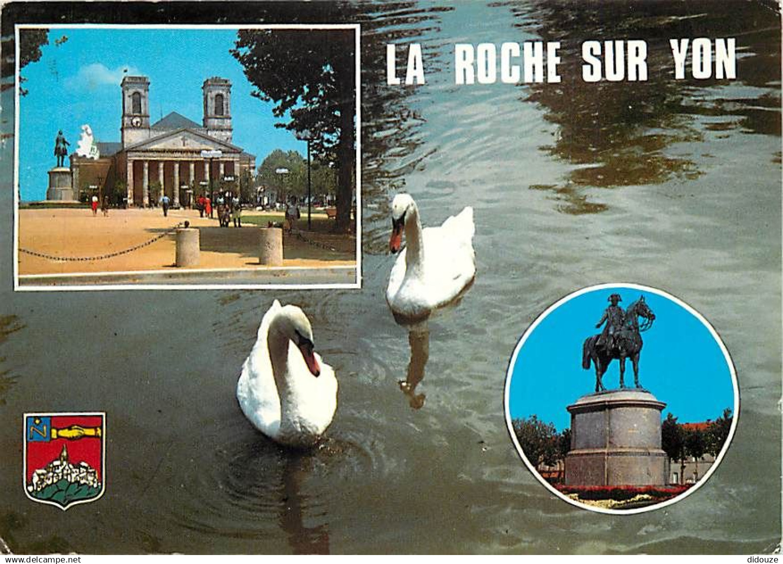 85 - La Roche sur Yon - Multivues - Cygnes - Blasons - Flamme Postale de La Roche sur Yon - CPM - Voir Scans Recto-Verso