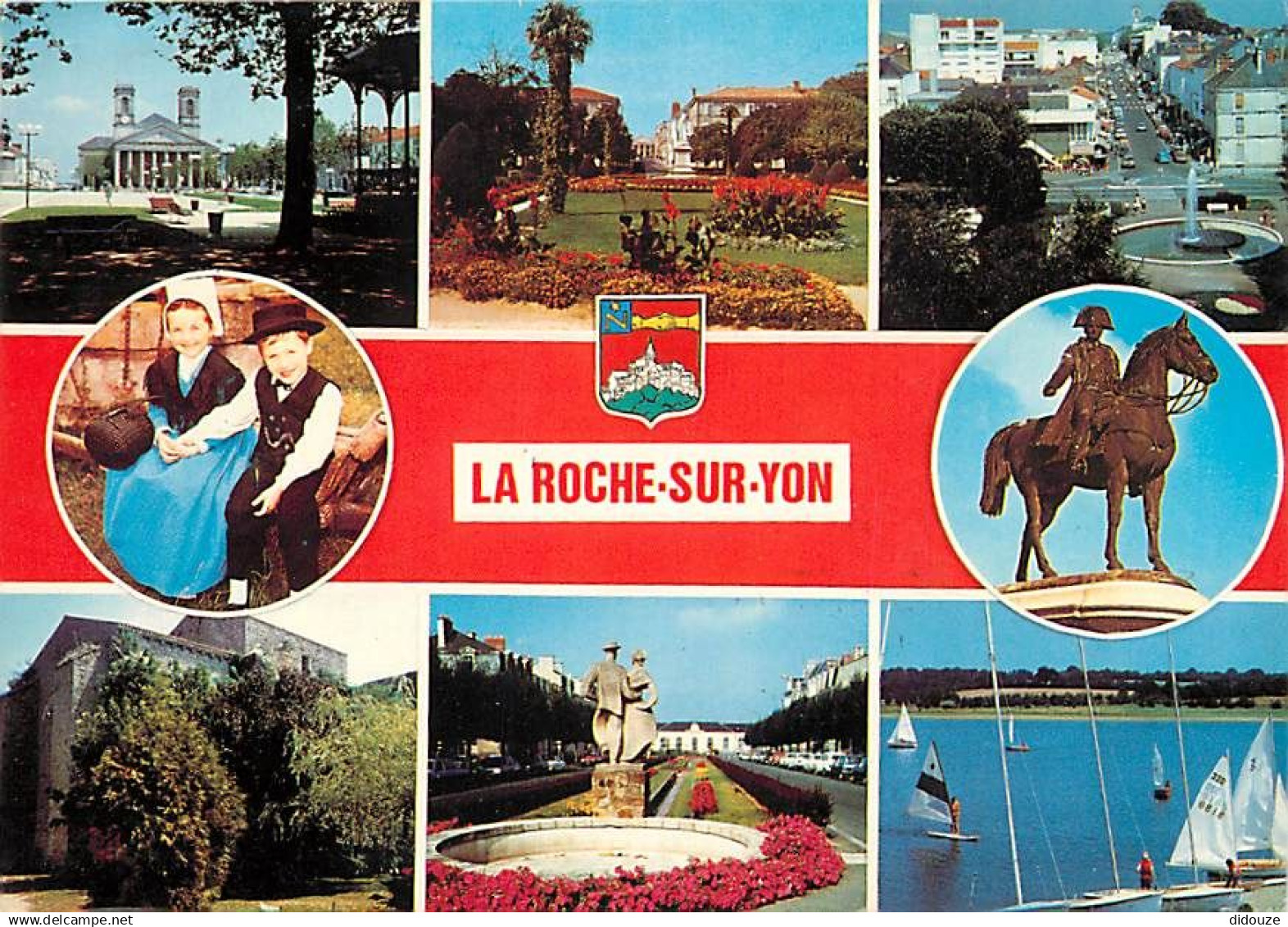 85 - La Roche sur Yon - Multivues - Folklore - Blasons - Flamme Postale de La Roche sur Yon - CPM - Voir Scans Recto-Ver