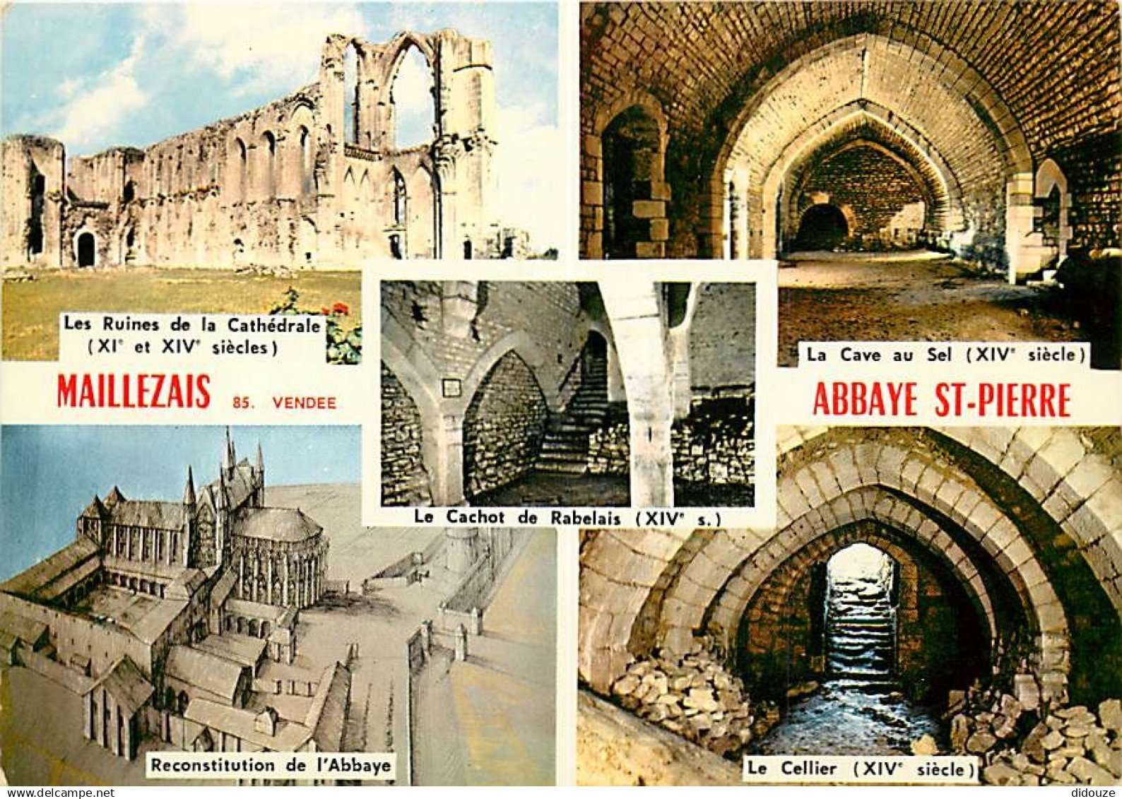 85 - Maillezais - L'Abbaye Saint Pierre - Multivues - Carte Neuve - CPM - Voir Scans Recto-Verso