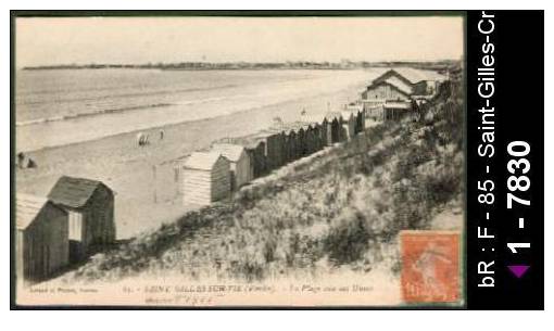 85 Saint-Gilles-Croix-de-Vie - 63 - SAINT-GILLES-SUR-VIE (Vendée) - La Plage vue des Dunes -  /  D85D  K85222K  C85222C