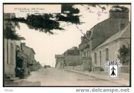 85 Saint-Gilles-Croix-de-Vie - SAINT-GILLES-sur-VIE (Vendée)  Avenue de la plage - cpa