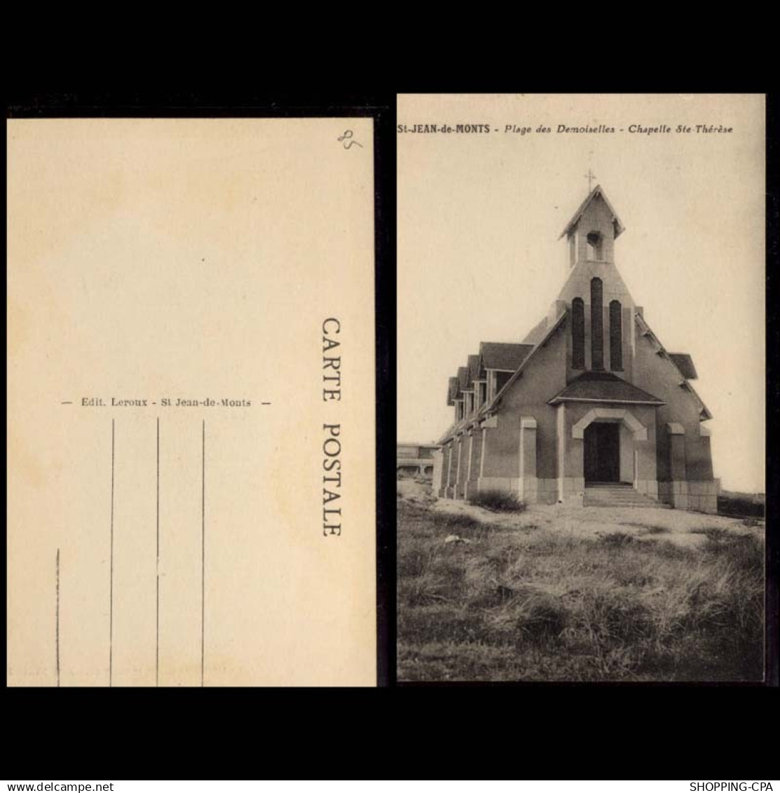 85 - Saint Jean de Monts - Plage des Demoiselles - Chapelle Ste Therese