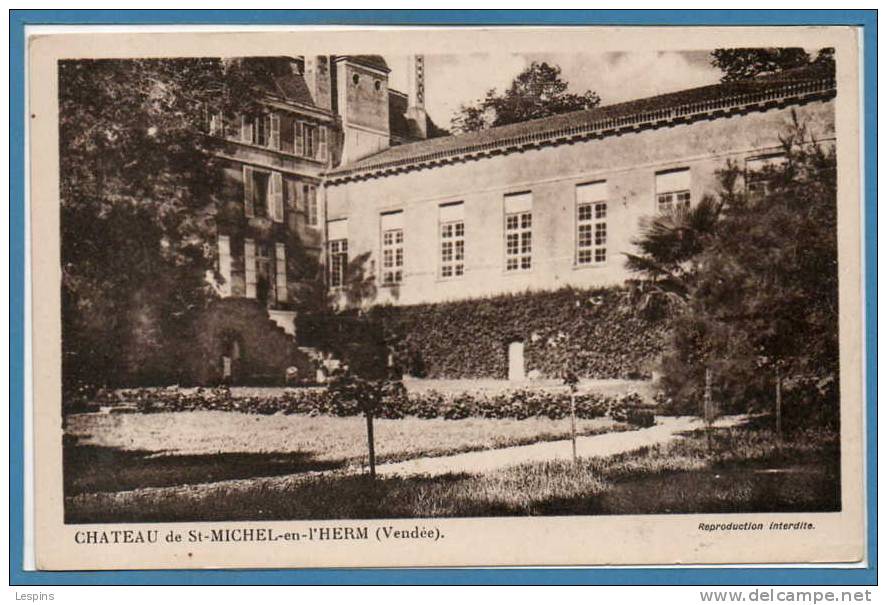 85 - SAINT MICHEL EN L'HERM --  Château de