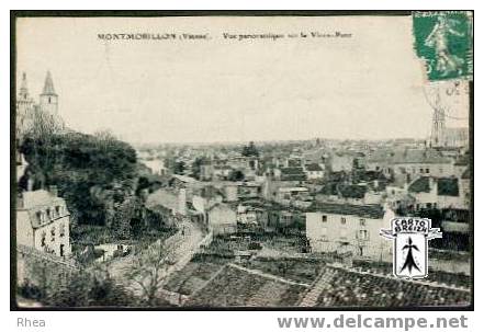 86 Montmorillon - MONTMORILLON (Vienne) - Vue panoramique sur le Vieux-Pont - cpa