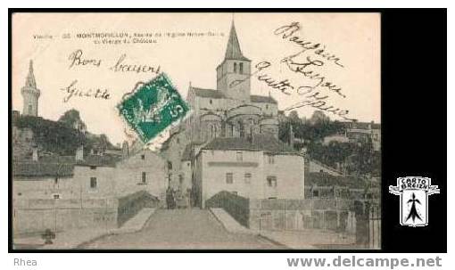 86 Montmorillon - Vienne - 55. MONTMORILLON - Abside de l'Eglise Notre-Dame et Vierge du ch Rhea D86D  K86165K  C86165C