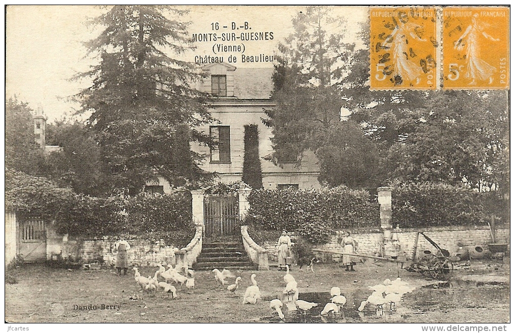 86 - MONTS-sur-GUESNES - Château de Beaulieu