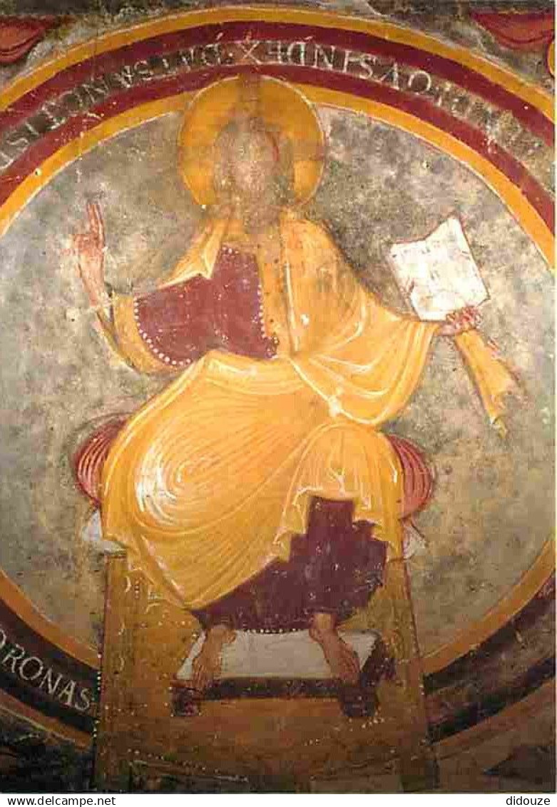 86 - Saint Savin sur Gartempe - Crypte de Saint Savin Saint Cyprien - Christ en majesté - Peinture Religieuse - Art Reli