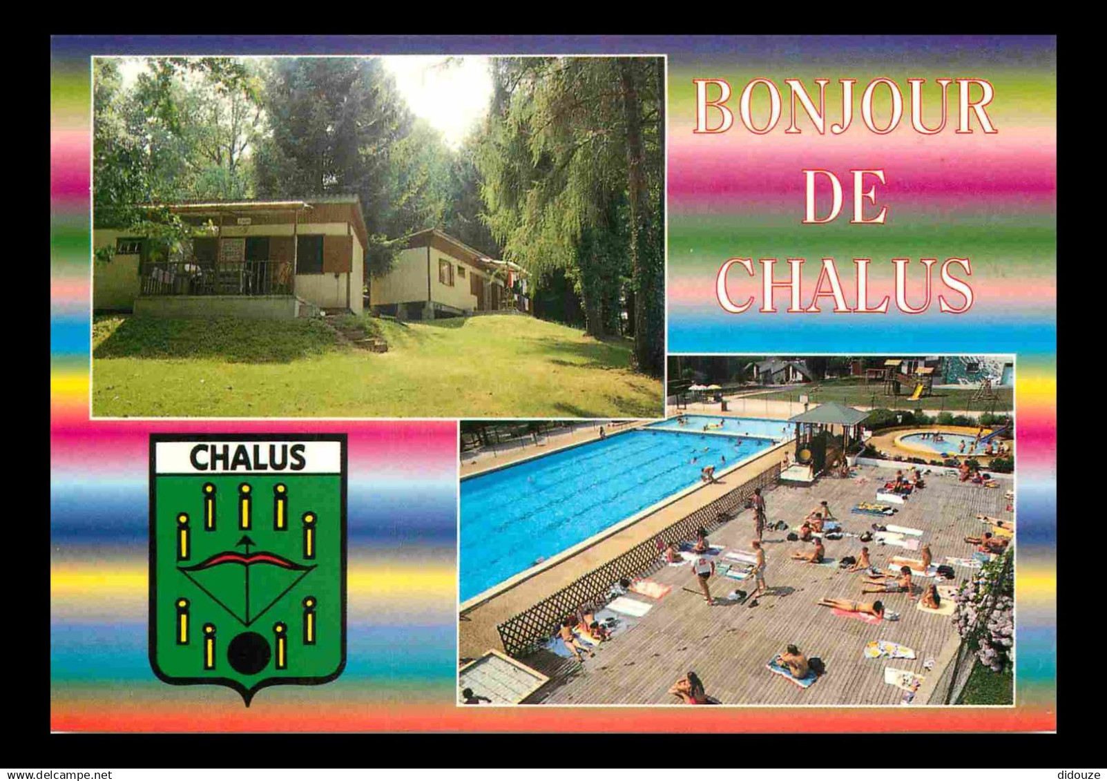 87 - Chalus - Multivues - Blasons - Piscine - CPM - Voir Scans Recto-Verso