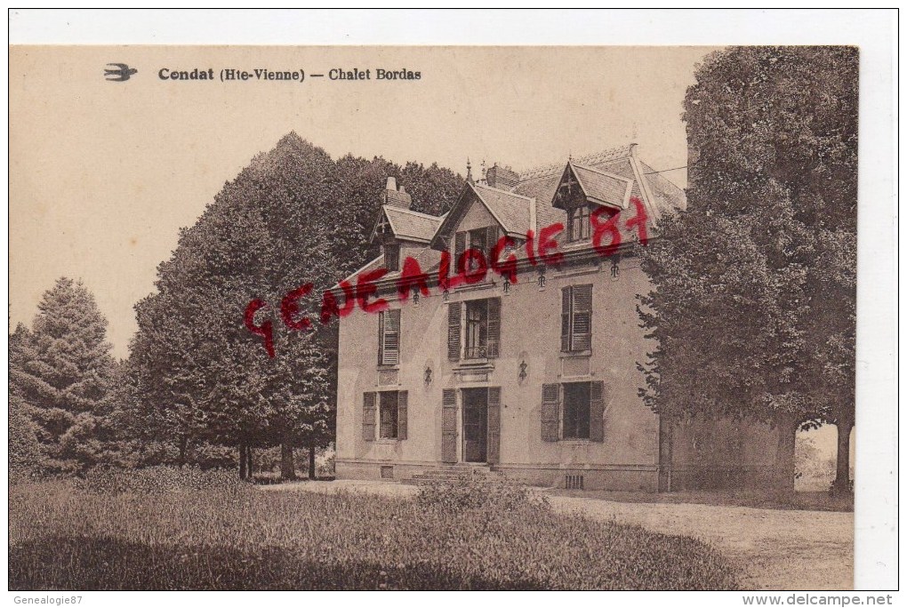 87 - CONDAT SUR VIENNE - CHALET BORDAS