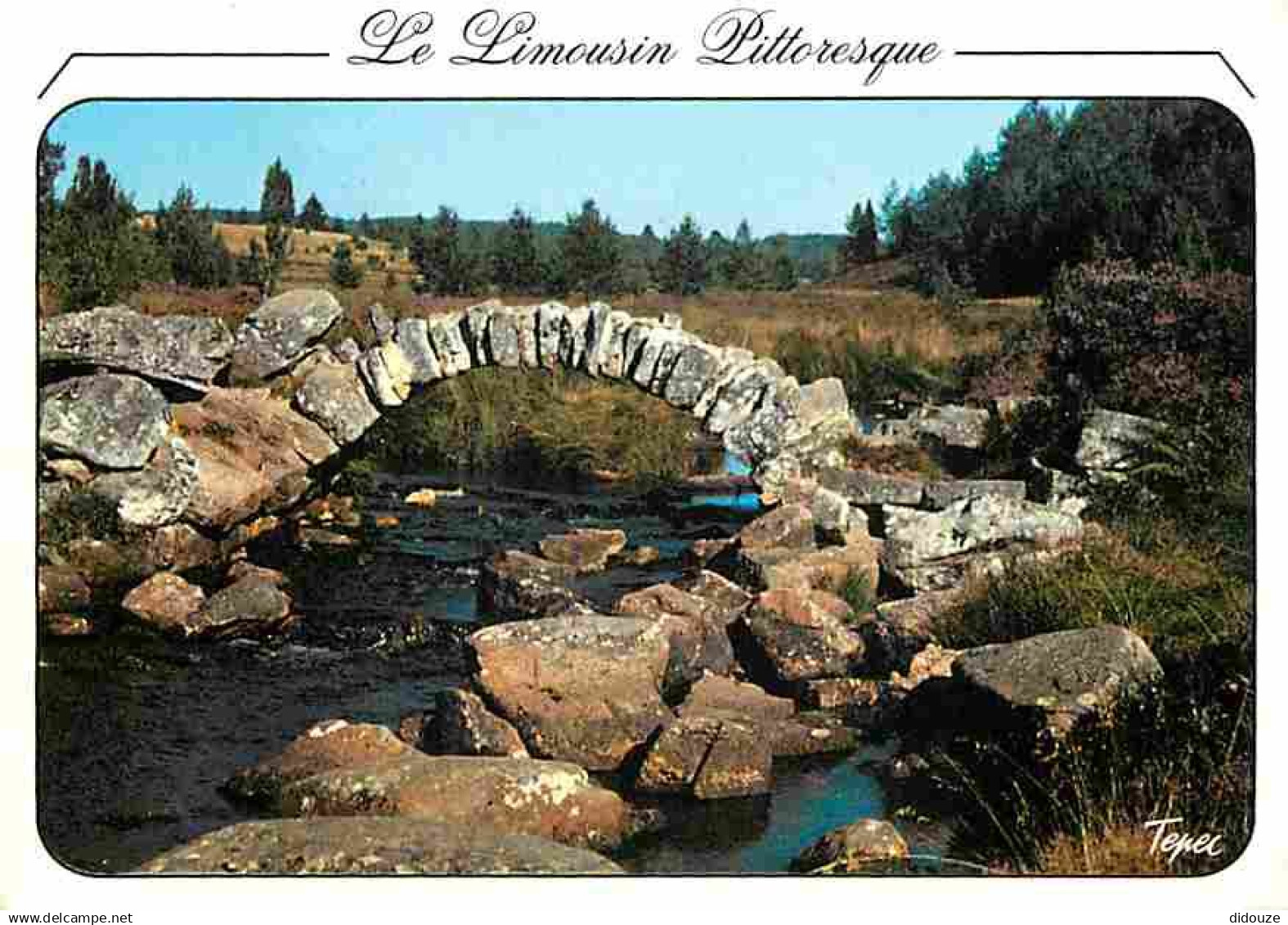 87 - Haute Vienne - Limousin - Paysage limousin - Petite rivière - Pont de pierre - CPM - Voir Scans Recto-Verso