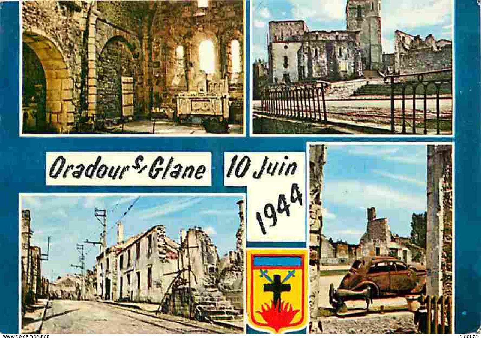 87 - Oradour sur Glane - Cité Martyre - Multivues - Blasons - CPM - Voir Scans Recto-Verso