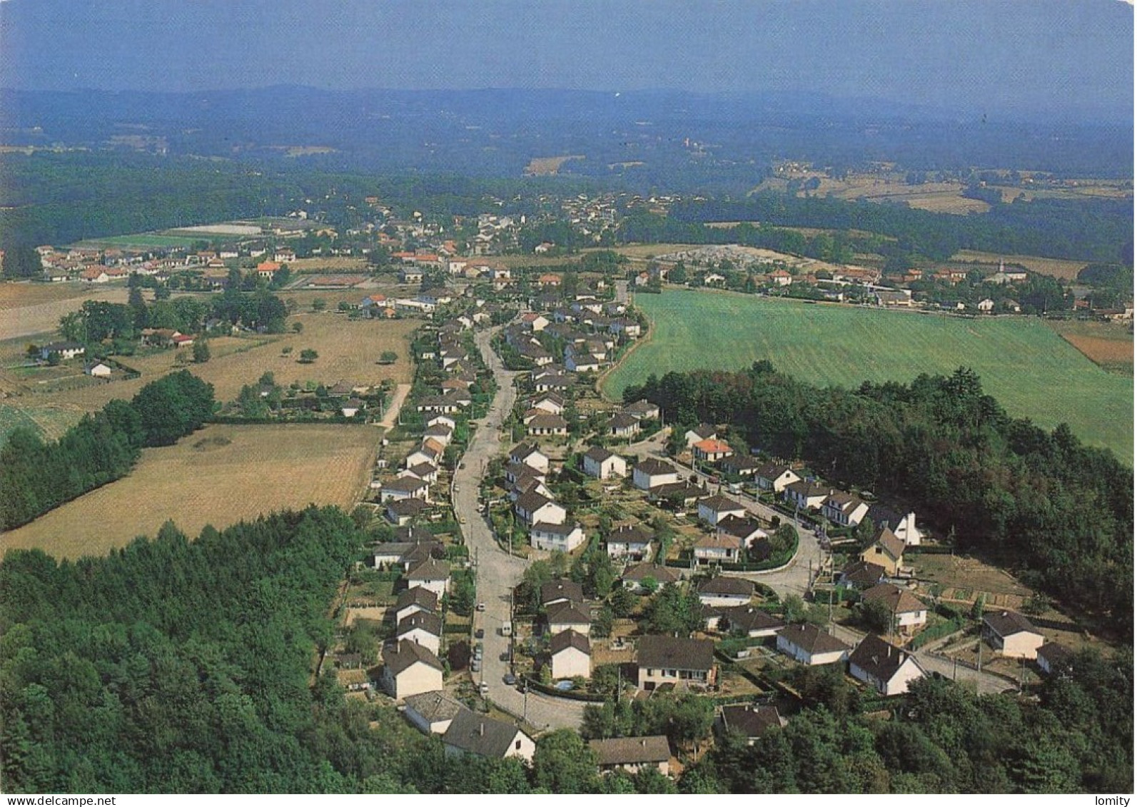 87 Rilhac Rancon résidence Croix du Sud vue panoramique sur la cité environnée de bois CPM