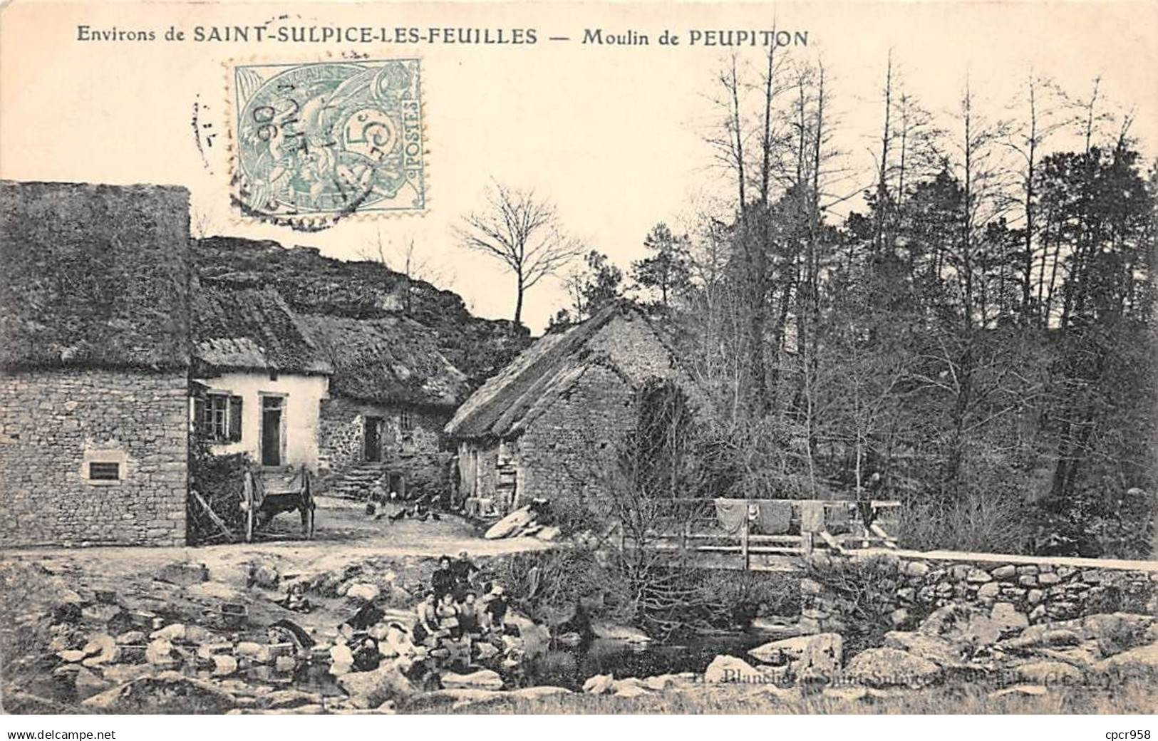 87 - SAINT SULPICE LES FEUILLES - SAN44202 - Environs de Saint Sulpice les Feuilles - Moulin de Peupiton