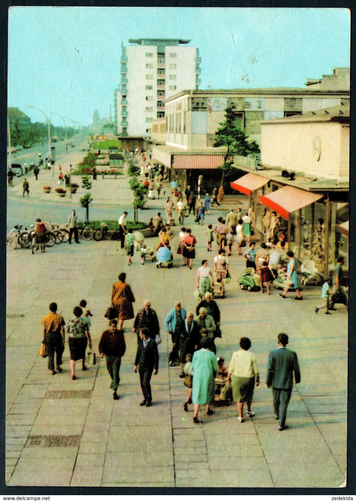 8747- alte Ansichtskarte - Eisenhüttenstadt - Leninallee - gel 1966 - Schlegel - Reichenbach