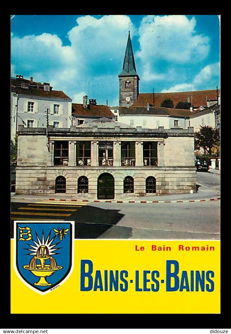 88 - Bains les Bains - Le bain romain - Blasons - Flamme Postale de Bains les Bains - CPM - Voir Scans Recto-Verso