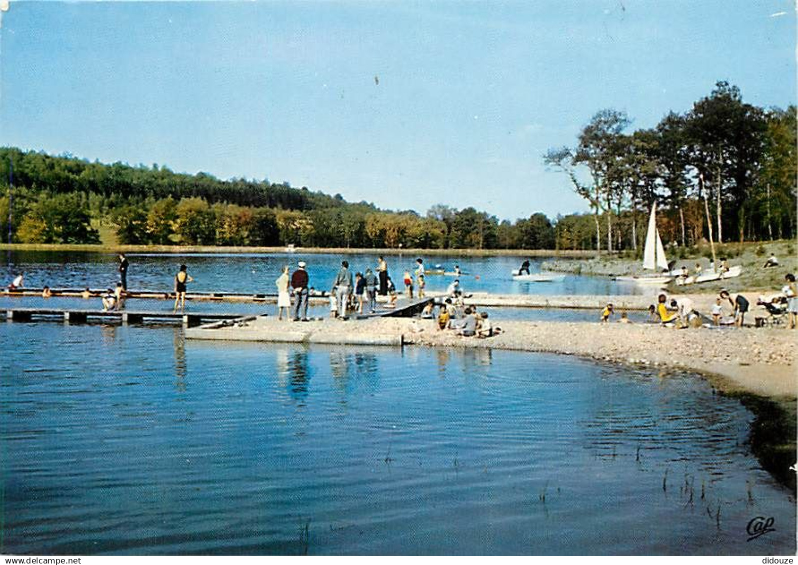 88 - Contréxeville - Le Lac et la Plage - Flamme Postale de Contréxeville - CPM - Voir Scans Recto-Verso