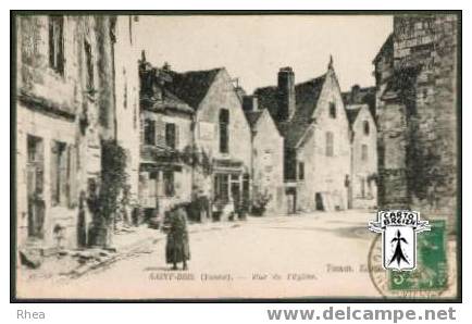 89 Saint-Bris-le-Vineux - 13  SAINT-BRIS (Yonne) - Rue de l'Eglise - cpa