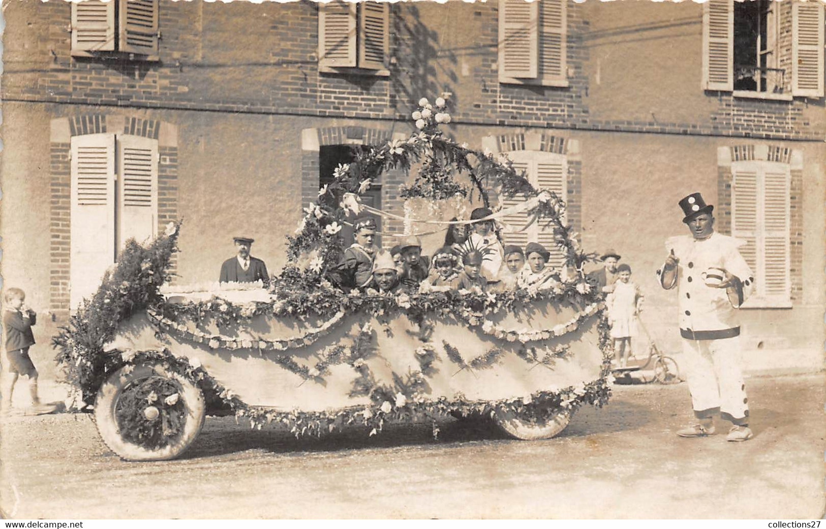 89-SOUCY- CARTE-PHOTO- CAVALCADE DU SOUCY 1933