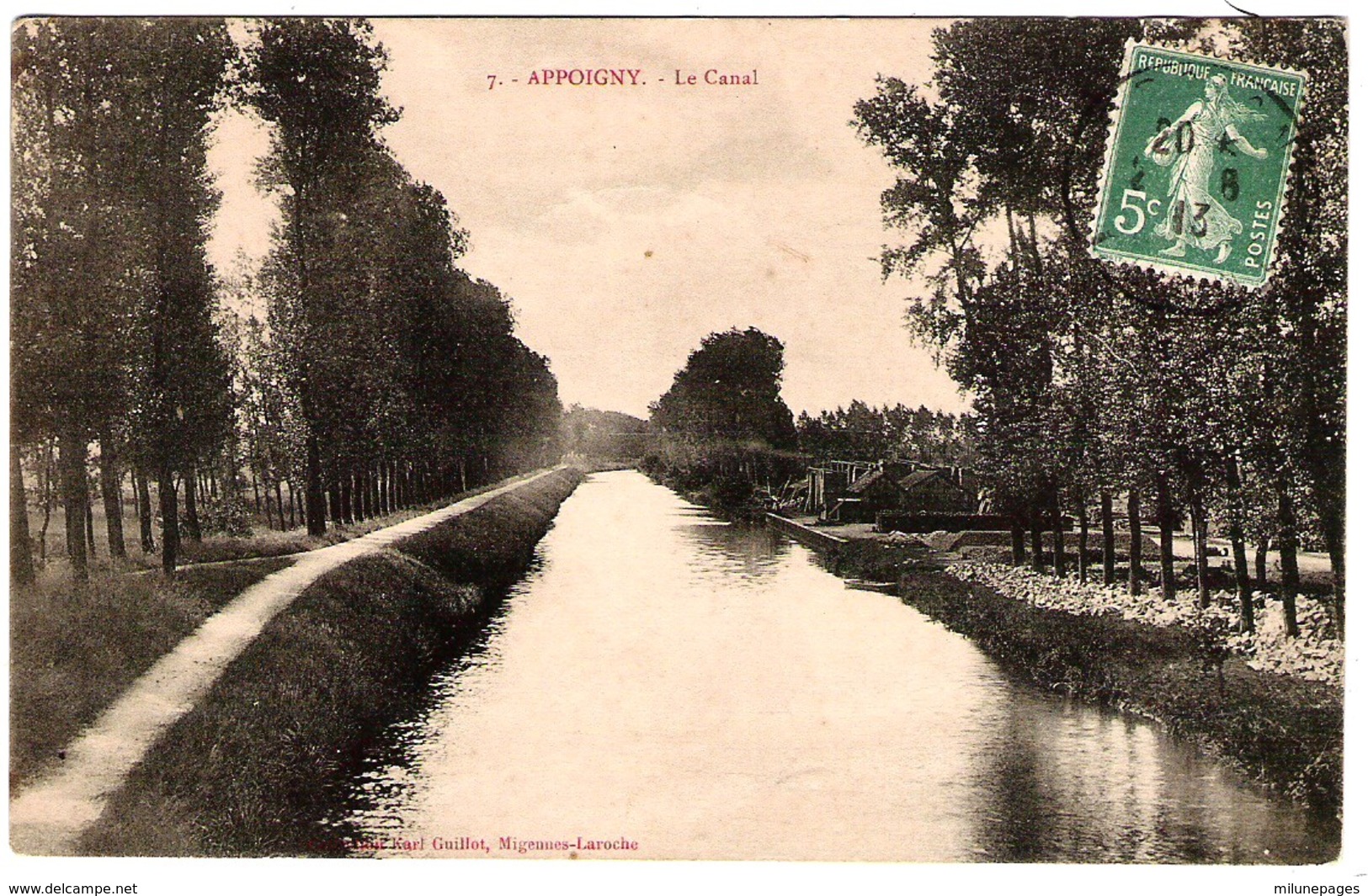 89 YONNE LE Canal à APPOIGNY