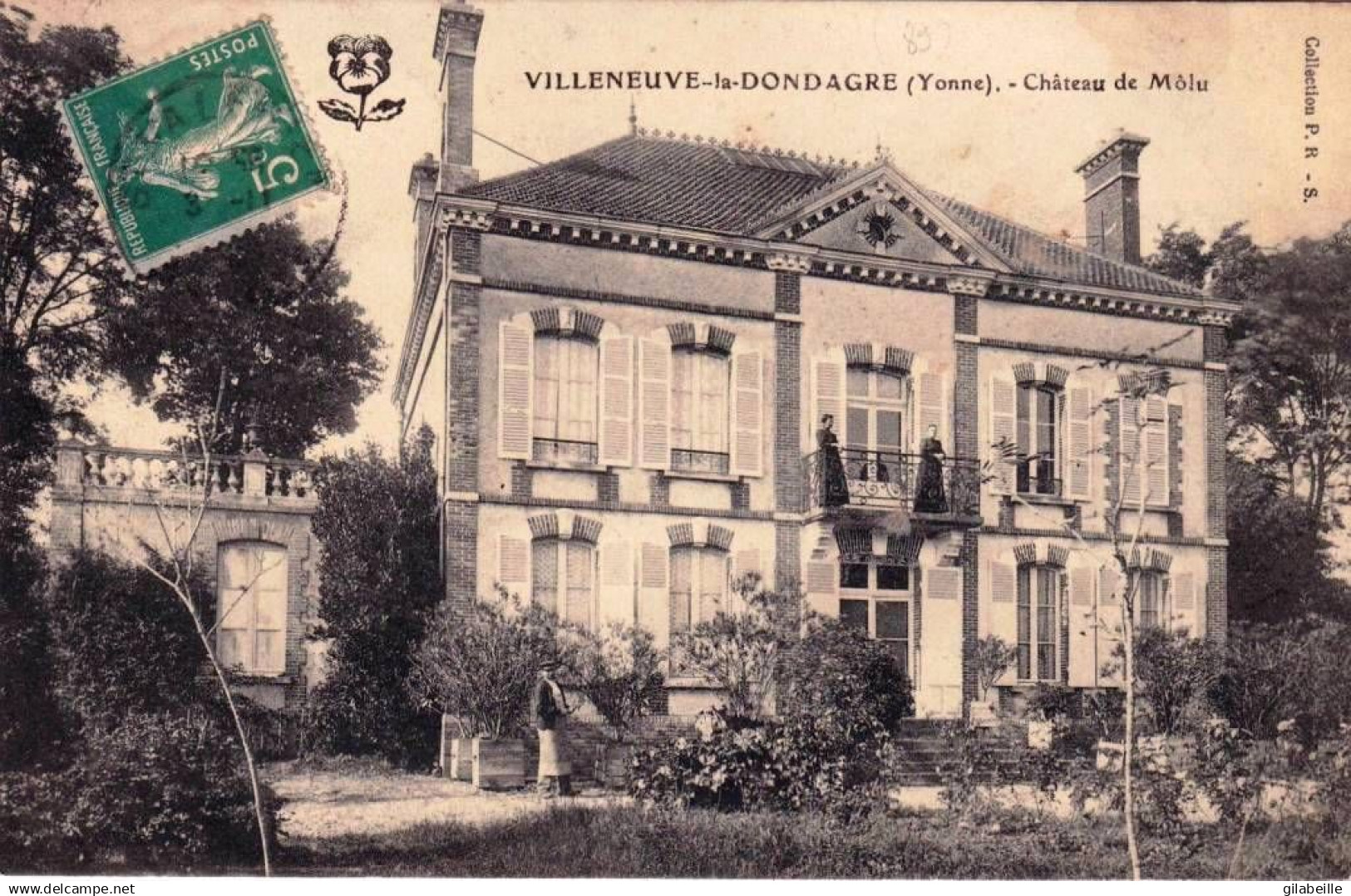 89 - yonne - VILLENEUVE la DONDAGRE -  chateau de Molu