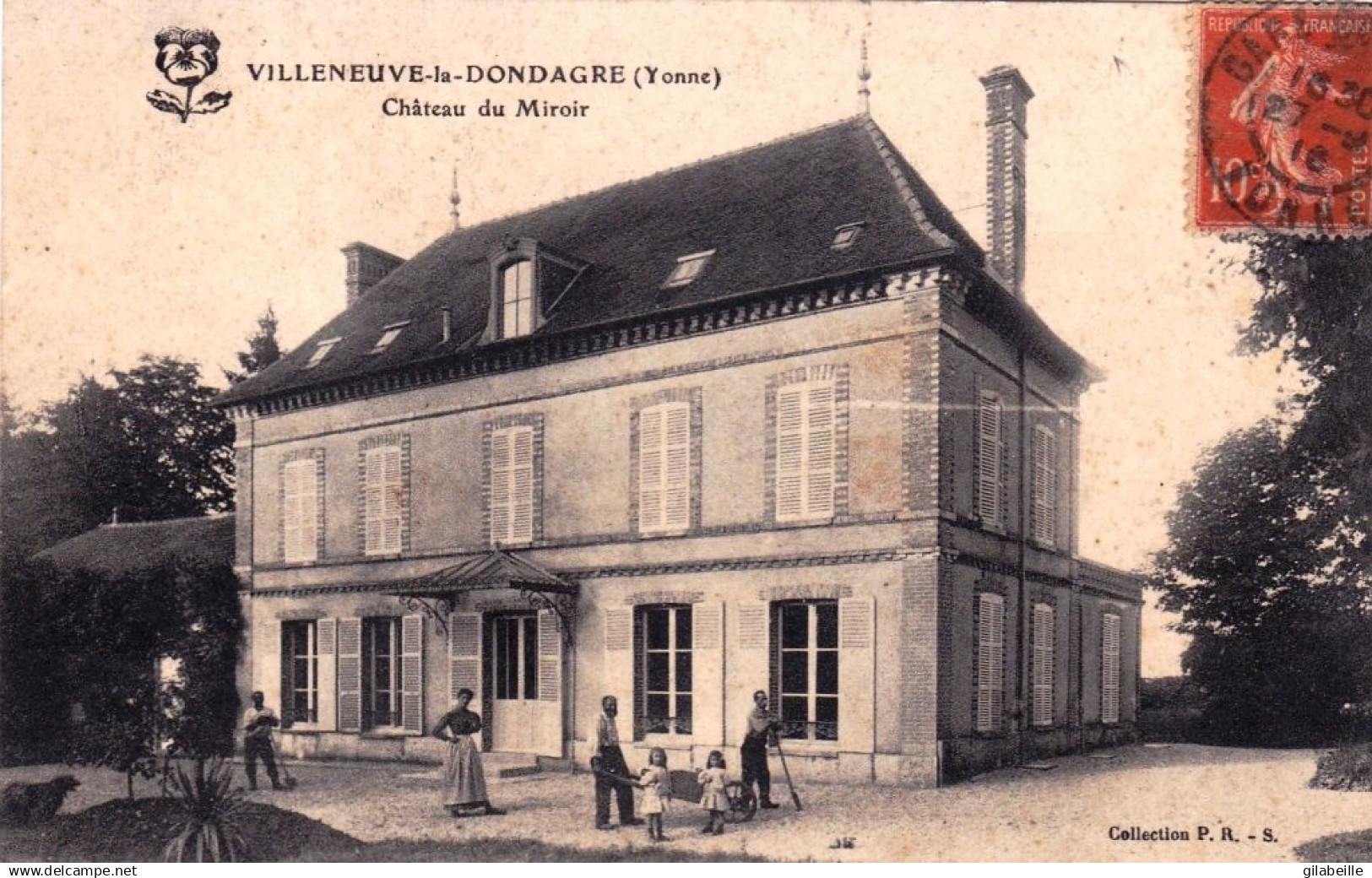 89 - Yonne - Villeneuve la Dondagre - chateau du Miroir ( animée )