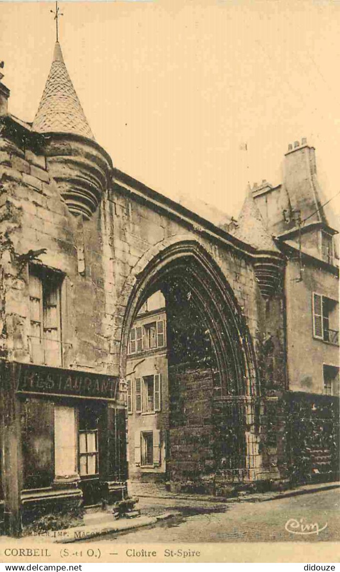 91 - Corbeil Essonnes - Cloitre Saint Spire - CPA - Voir Scans Recto-Verso