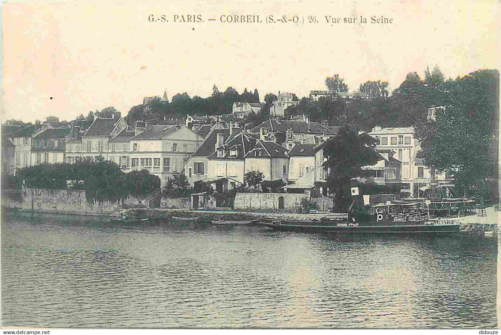 91 - Corbeil Essonnes - Vue sur la Seine - CPA - Voir Scans Recto-Verso