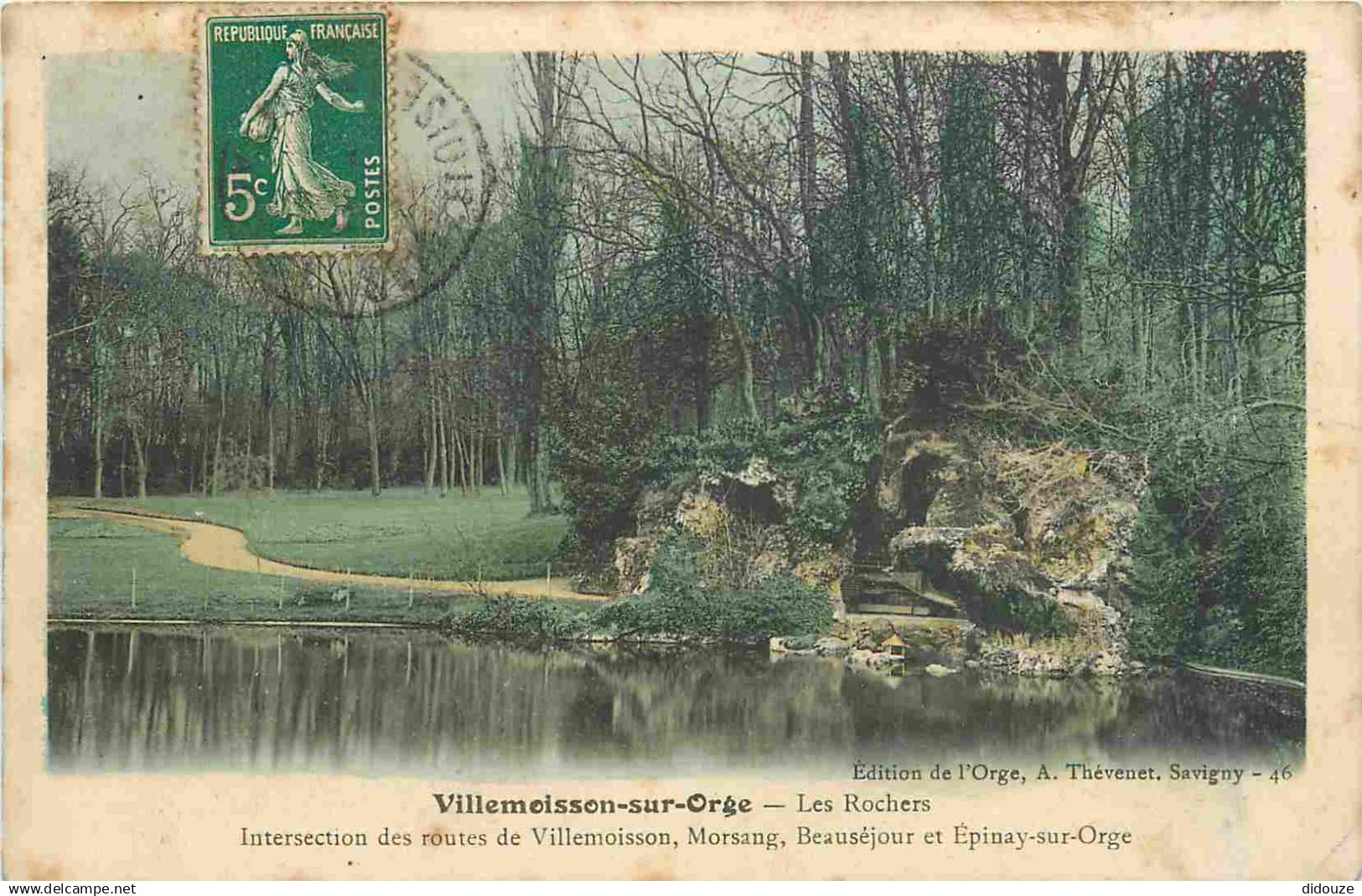 91 - Villemoisson sur Orge - Les Rochers - Intersection des routes de Villemoisson Morsang Beauséjour et Epinay-sur-Orge