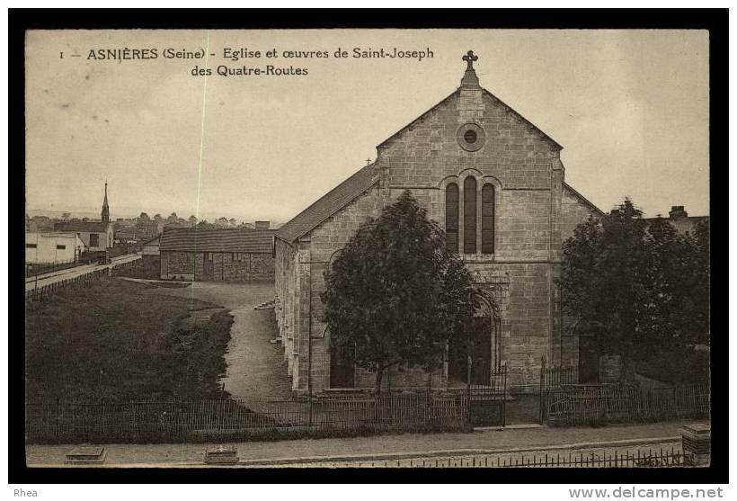 92 Asnières-sur-Seine eglise D92D K92004K C92004C RH087960