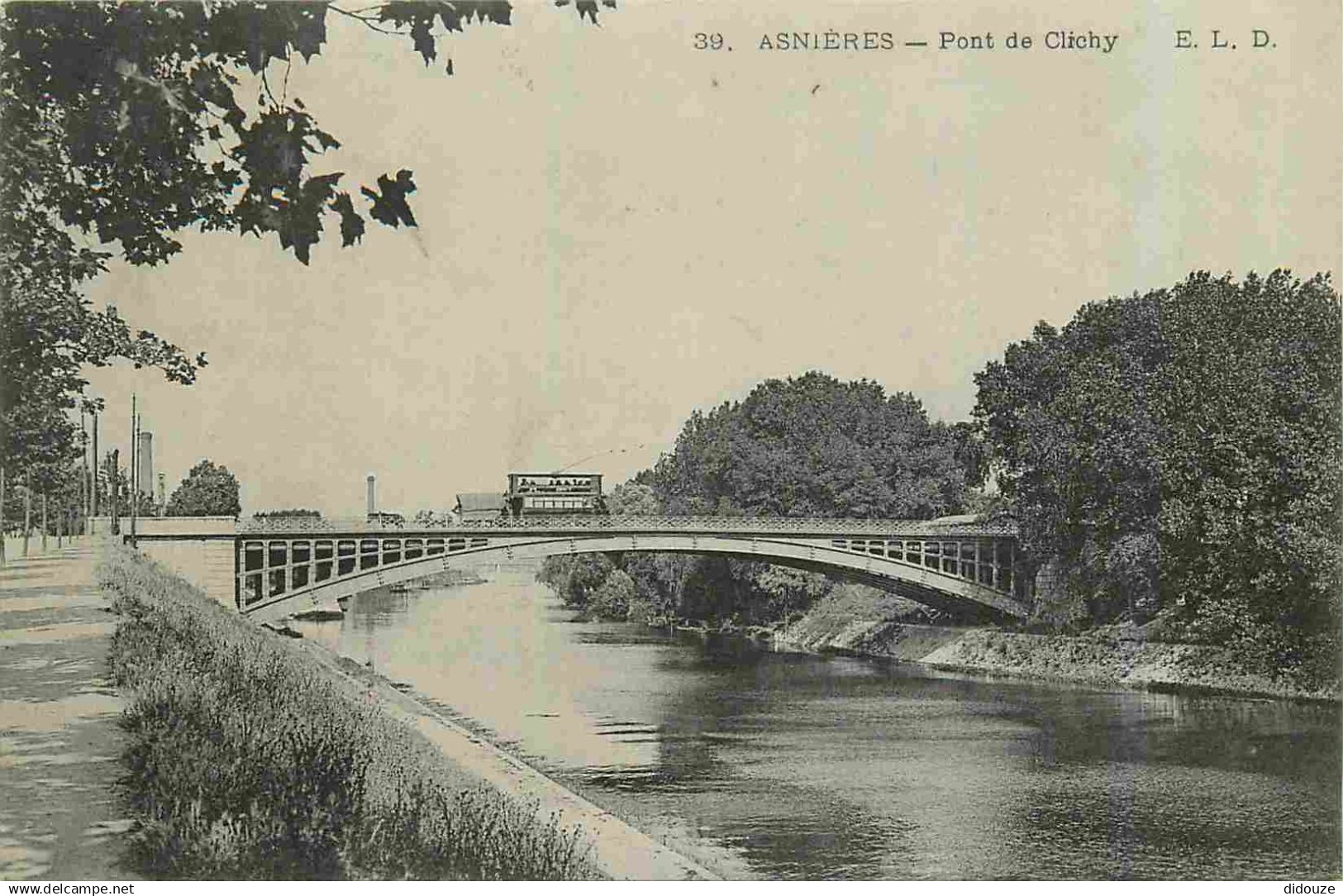 92 - Asnieres sur Seine - Pont de Clichy - CPA - Voir Scans Recto-Verso