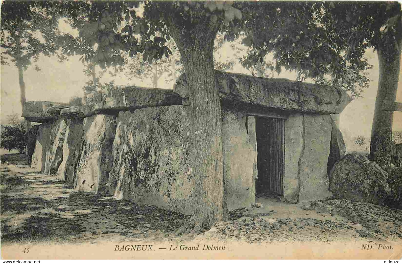 92 - Bagneux - Le Grand Dolmen - Correspondance - CPA - Oblitération ronde de 1907 - Voir Scans Recto-Verso