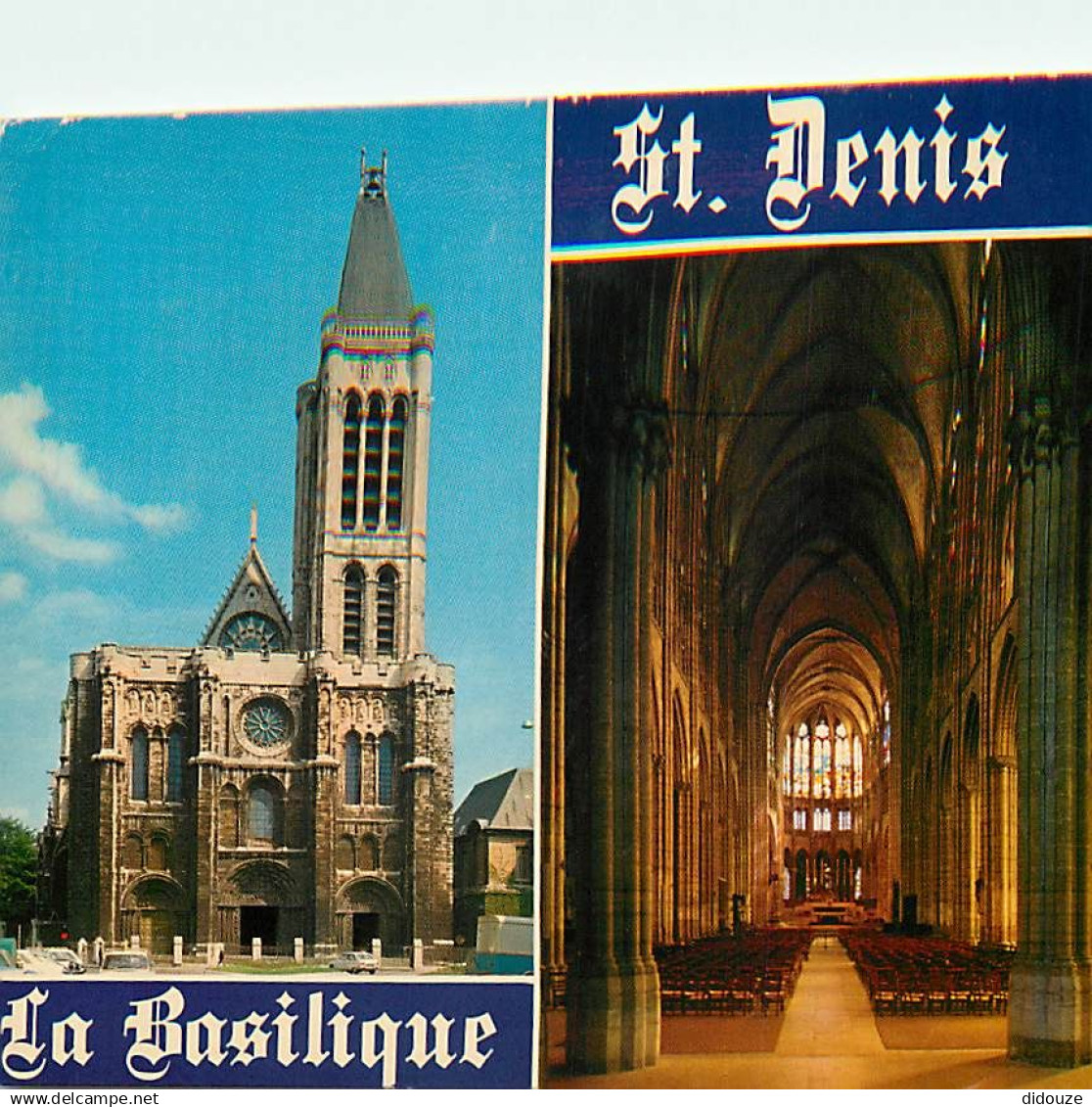 93 - Saint Denis - Multivues - Basilique Cathédrale de Saint-Denis - Multivues - Flamme Postale de Saint Denis - CPM - V