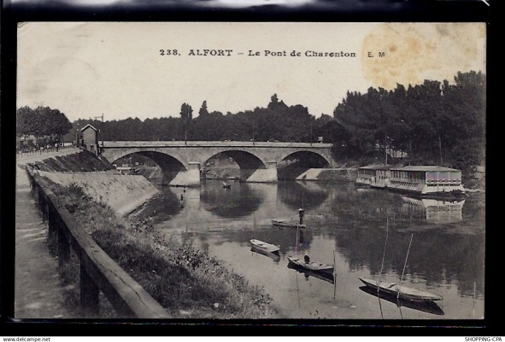 94 - Alfort - le pont de Charenton - Voyagé - Dos divisé