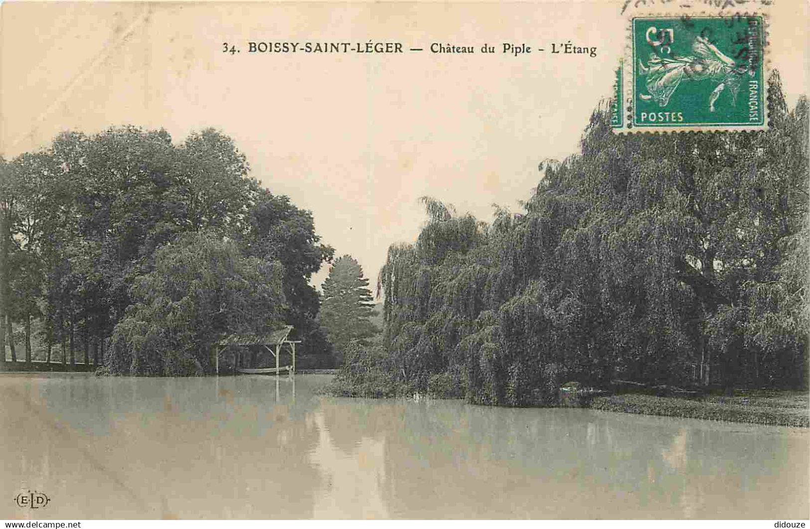 94 - Boissy Saint Léger - Château du Piple - Etang - CPA - Voir Scans Recto-Verso